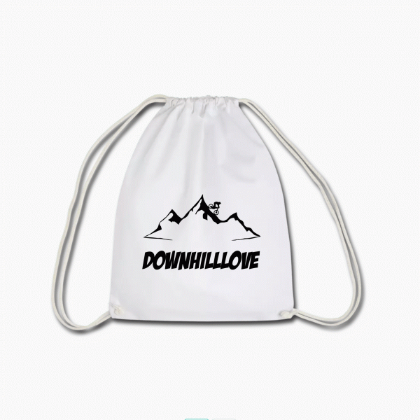 Weißer Downhill Beutel | Downhilllove